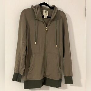 ADIDAS ORIGINALS X OYSTER HOLDINGS XBYO FULL ZIP HOODIE - TRACE CARGO